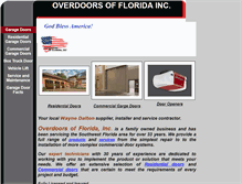 Tablet Screenshot of overdoorsofflorida.com